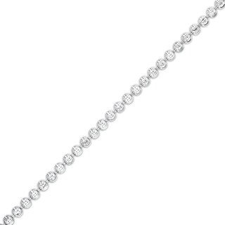 Made in Italy Diamond-Cut Beaded Chain Bracelet in Solid Sterling Silver -7.50"