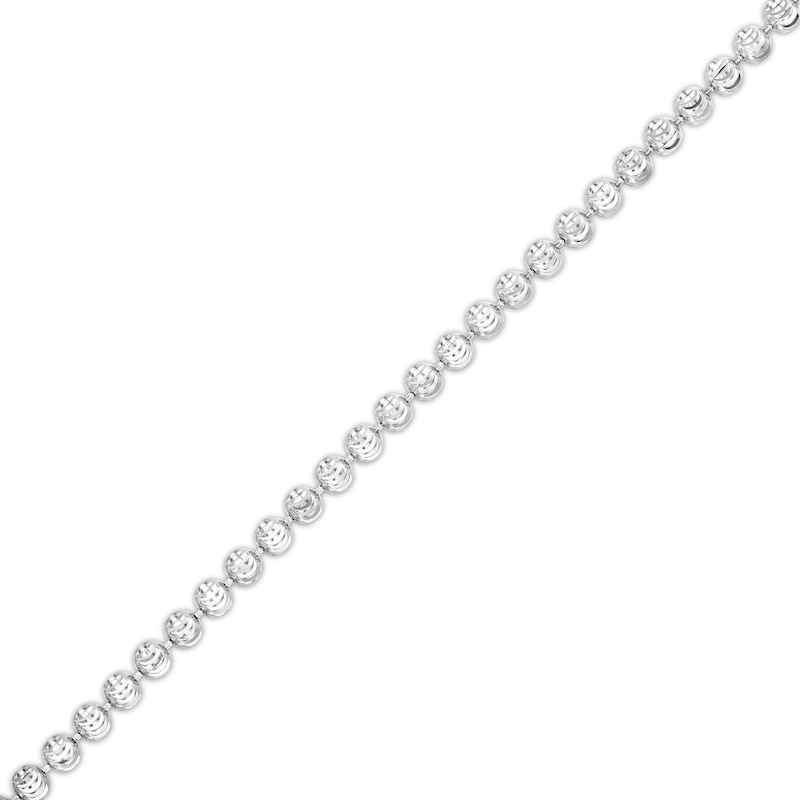 Made in Italy Diamond-Cut Beaded Chain Bracelet in Solid Sterling Silver -7.50"