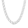 Thumbnail Image 0 of ​​​​​​​Made in Italy Diamond-Cut Curb Chain Necklace in Solid Sterling Silver - 22"