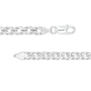 Thumbnail Image 1 of ​​​​​​​Made in Italy Diamond-Cut Curb Chain Necklace in Solid Sterling Silver - 22"