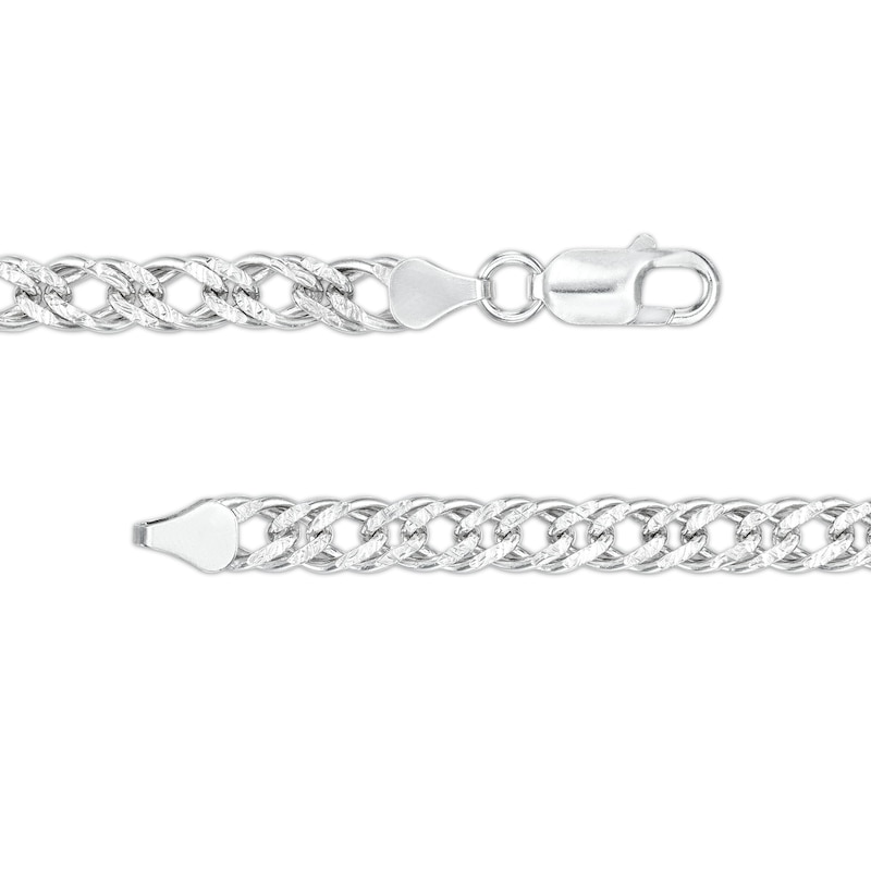 ​​​​​​​Made in Italy Diamond-Cut Curb Chain Necklace in Solid Sterling Silver - 22"