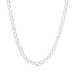 Made in Italy Diamond-Cut Mariner Chain Necklace in Solid Sterling Silver - 18&quot;