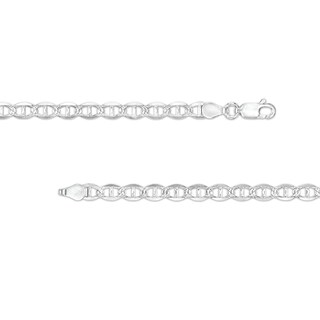 Made in Italy Diamond-Cut Mariner Chain Necklace in Solid Sterling Silver