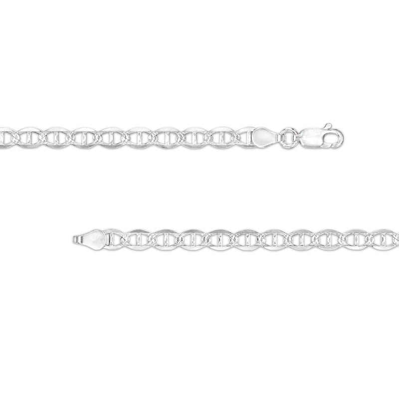 Main Image 2 of Made in Italy Diamond-Cut Mariner Chain Necklace in Solid Sterling Silver - 18"