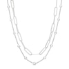 Thumbnail Image 0 of Made in Italy 1.5mm Diamond-Cut Double Woven Link Bead Chain Necklace in Solid Sterling Silver - 16" + 2"