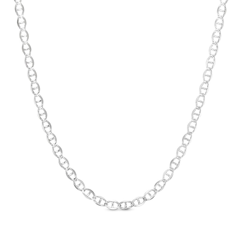 Made in Italy Diamond-Cut Mariner Chain Necklace in Solid Sterling Silver - 16"