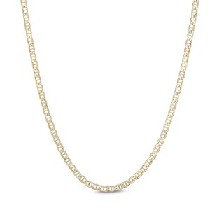 ​​​​​​​Made in Italy Diamond-Cut Mariner Chain Necklace in 10K Semi-Solid Gold - 18"