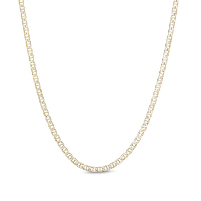 ​​​​​​​Made in Italy Diamond-Cut Mariner Chain Necklace in 10K Semi-Solid Gold - 18"