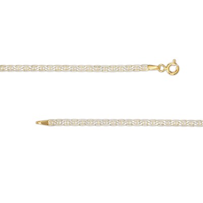 ​​​​​​​Made in Italy Diamond-Cut Mariner Chain Necklace in 10K Semi-Solid Gold - 18"