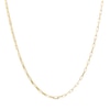 Thumbnail Image 0 of Made in Italy Diamond-Cut Square Link Chain Necklace in 10K Solid Gold- 18"