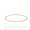 Thumbnail Image 2 of ​​​​​​​Made in Italy Diamond-Cut Infinity Link Chain Bracelet in 10K Hollow Gold- 7.5"