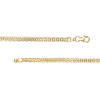 ​​​​​​​Made in Italy Diamond-Cut Infinity Chain Necklace in 10K Hollow Gold- 18"