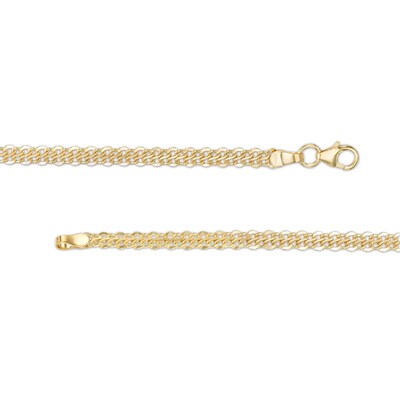 ​​​​​​​Made in Italy Diamond-Cut Infinity Chain Necklace in 10K Hollow Gold- 18"
