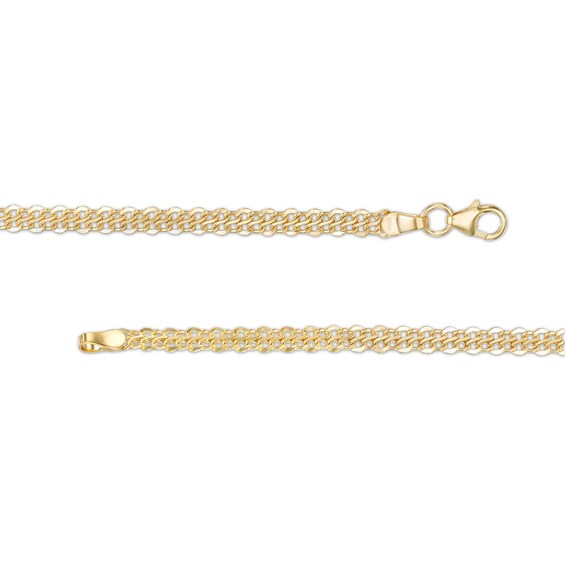 ​​​​​​​Made in Italy Diamond-Cut Infinity Chain Necklace in 10K Hollow Gold- 18"