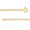 Thumbnail Image 1 of Cubic Zirconia Evil Eye Curb Chain Bracelet in 10K Gold - 7.5"