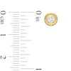 Thumbnail Image 2 of Cubic Zirconia Illusion Plate Round Stud Earrings in 10K Solid Gold