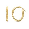 Thumbnail Image 1 of 25mm Diamond-Cut and Polished Twisted Hoop Earrings in 10K Gold