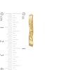Thumbnail Image 2 of 25mm Diamond-Cut and Polished Twisted Hoop Earrings in 10K Gold