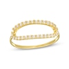 Thumbnail Image 1 of ​​​​​​​Cubic Zirconia Oval Outline Ring in 10K Solid Gold - Size 7