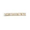 Thumbnail Image 3 of 10K Solid Gold CZ Emerald-Cut Ring - Size 7