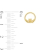 Thumbnail Image 2 of 10K Gold Claddagh Beaded Studs