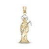 Thumbnail Image 1 of Medium Santa Muerte Two-Tone Necklace Charm in 10K Gold