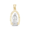 Thumbnail Image 0 of Small Open Frame Our Lady of Guadalupe Two-Tone Necklace Charm in 10K Gold