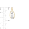 Thumbnail Image 1 of Small Open Frame Our Lady of Guadalupe Two-Tone Necklace Charm in 10K Gold