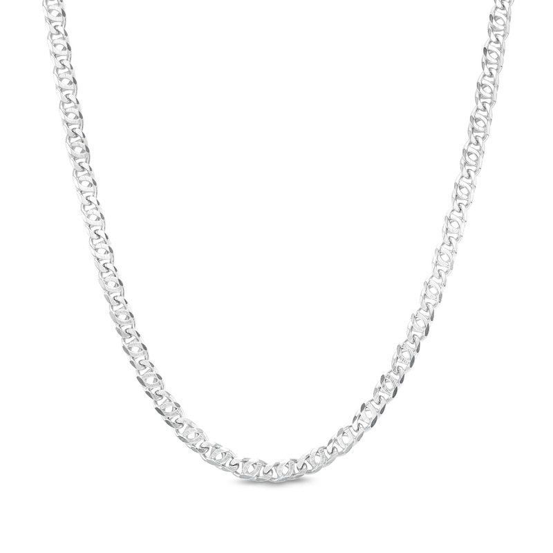 Made in Italy Double Mariner Chain Necklace in Solid Sterling Silver - 18"