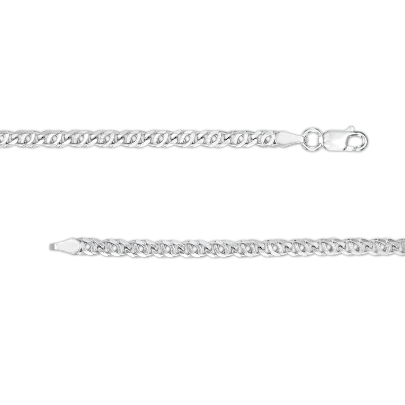 Made in Italy Double Mariner Chain Necklace in Solid Sterling Silver - 18"