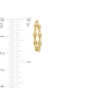 Thumbnail Image 1 of 20mm Bamboo Hoop Earrings in 10K Hollow Gold