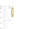 Thumbnail Image 2 of 20mm Bamboo Hoop Earrings in 10K Hollow Gold