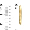 Thumbnail Image 2 of 10K Tube Hollow Gold Hoops