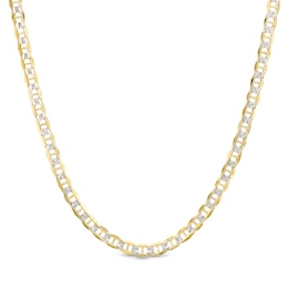 ​​​​​​​Made in Italy Diamond-Cut Mariner Chain Necklace in 10K Semi-Solid Gold - 22&quot;