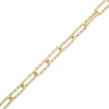 Thumbnail Image 0 of ​​​​​​​​​​​​​​Made in Italy Diamond-Cut Woven Link Chain Bracelet in 10K Hollow Gold- 7.5"