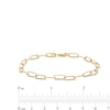 Thumbnail Image 1 of ​​​​​​​​​​​​​​Made in Italy Diamond-Cut Woven Link Chain Bracelet in 10K Hollow Gold- 7.5"