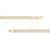 Thumbnail Image 2 of ​​​​​​​Made in Italy Diamond-Cut Cuban Chain Necklace in 10K Hollow Gold- 16"