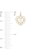Thumbnail Image 2 of Cubic Zirconia Cross Open Heart Necklace Charm in 10K Gold
