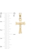 Thumbnail Image 1 of Small Bold Crucifix Necklace Charm in 10K Gold