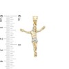 Thumbnail Image 2 of Jesus Open Arms Two-Tone Necklace Charm in 10K Gold