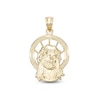 Thumbnail Image 1 of Jesus Head Holy Necklace Charm in 10K Gold