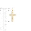 Thumbnail Image 1 of Small Filigree Crucifix Necklace Charm in 10K Gold