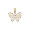 Thumbnail Image 0 of Small Filigree Butterfly Two-Tone Necklace Charm in 10K Gold