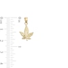 Thumbnail Image 2 of Small Herbal Leaf Necklace Charm in 10K Gold