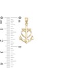 Thumbnail Image 2 of Anchor Heart Necklace Charm in 10K Gold