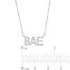 Thumbnail Image 1 of Cubic Zirconia Pavé Bae Pendant Necklace in Sterling Silver
