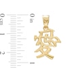 Thumbnail Image 1 of Chinese Symbol of Love Necklace Charm in 10K Gold Casting