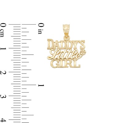 Daddy's Little Girl Charm in 10K Gold