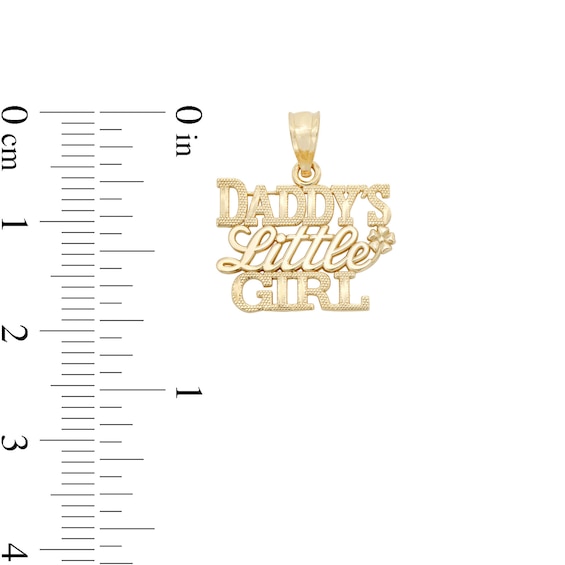 Daddy's Little Girl Charm in 10K Gold
