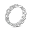 Thumbnail Image 1 of Cubic Zirconia Round Halo Ring in Solid Sterling Silver - Size 7